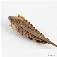 銀鎏金掐絲花鳥髮簪藏品圖，第4張