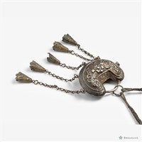 銀元寶項鍊藏品圖，第3張