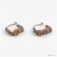 銀耳環一對藏品圖，第3張