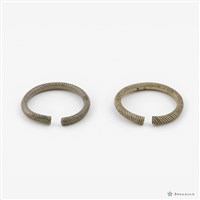 絞繩紋銀環一對藏品圖，第2張