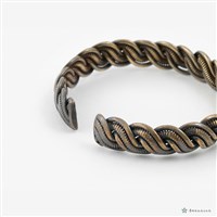 銀絞繩紋手環一對藏品圖，第4張