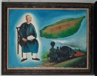 油畫-沈葆禎開發台灣鐵路圖藏品圖，第1張
