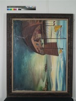 油畫-準備下錨藏品圖，第1張