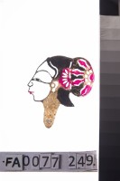 皮影戲偶頭-旦	藏品圖，第1張