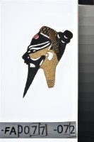 皮影戲偶頭藏品圖，第1張