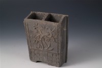 灰陶筷籠藏品圖，第1張
