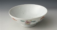 白瓷加彩花草紋碗藏品圖，第1張