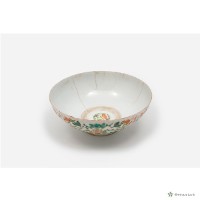 花草紋加彩白瓷碗藏品圖，第4張