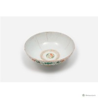花草紋加彩白瓷碗藏品圖，第5張