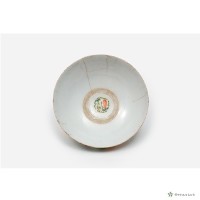 花草紋加彩白瓷碗藏品圖，第6張