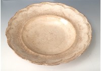 折沿花口白瓷盤藏品圖，第1張