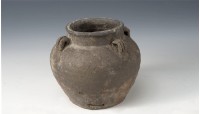 醬釉四繫陶罐藏品圖，第1張