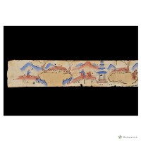 山景人物紋彩紙藏品圖，第5張