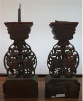 木雕燭臺藏品圖，第1張