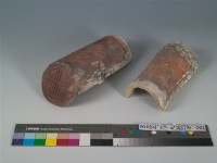 小西門瓦筒(瓦當)(共兩件)藏品圖，第1張