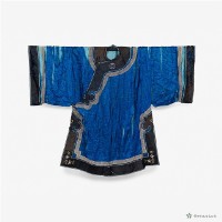 藍色黑邊女棉襖藏品圖，第1張