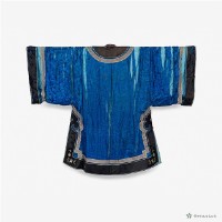 藍色黑邊女棉襖藏品圖，第4張