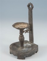 錫製油燈台藏品圖，第1張