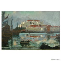 熱蘭遮城晨景圖藏品圖，第4張