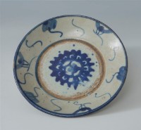 青花花紋盤	 	藏品圖，第1張