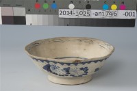 八角青花飯碗	 	藏品圖，第1張