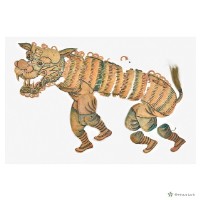 皮影戲偶-弄獅藏品圖，第2張