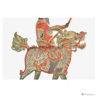 皮影戲偶-元始天尊及隨從藏品圖，第3張