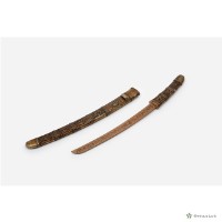 日本刀小型刀肉木料藏品圖，第3張