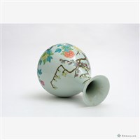 仿清粉彩牡丹玉壼春藏品圖，第5張