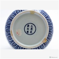 仿清乾隆青花童玩雙耳長頸瓶藏品圖，第7張