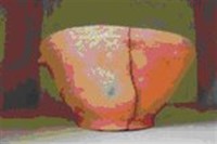 紅褐色夾砂/敞口帶紐圈足缽藏品圖，第1張