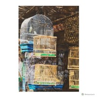 竹簷下的鳥籠藏品圖，第1張