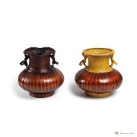 平竹壺花器(2個)藏品圖，第1張