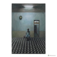 日光燈下的老人藏品圖，第1張