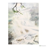 安徽黄山區-桃花源瀑布藏品圖，第1張