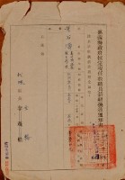 嘉義縣政府核定現任教職員薪級換敘通知書藏品圖，第1張