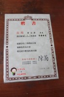 陳菊高雄市藝文界聯盟挺菊後援會榮譽會長聘書藏品圖，第1張