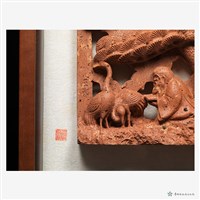 磚雕作品-松藏品圖，第3張