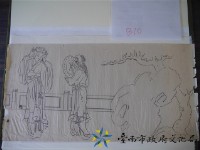王保原司傅描繪陳玉峰圖案之畫稿(嫦娥)藏品圖，第1張