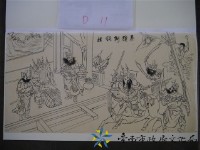 玻璃匾仔圖(秦瓊倒銅旗)藏品圖，第1張