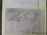 蝴蝶花草堵頭手繪稿藏品圖，第1張