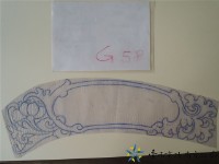 花草堵框(左)手繪稿藏品圖，第1張