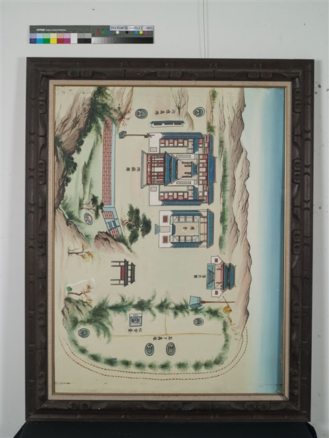 油畫-地藏廟即義塚地圖的圖片