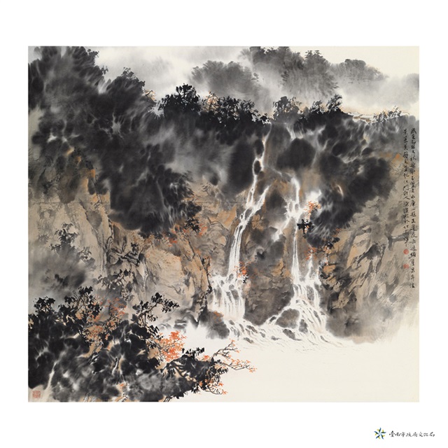 曾文水庫雨後一景的圖片