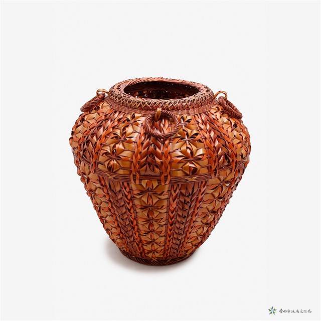 菊紋甕型花器的圖片
