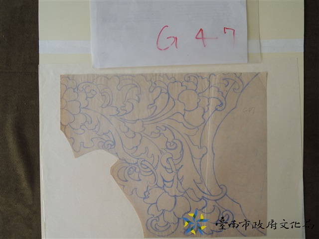 花草堵頭手繪稿的圖片