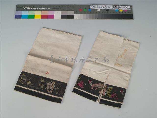 花卉卍字紋半襪藏品圖，第2張