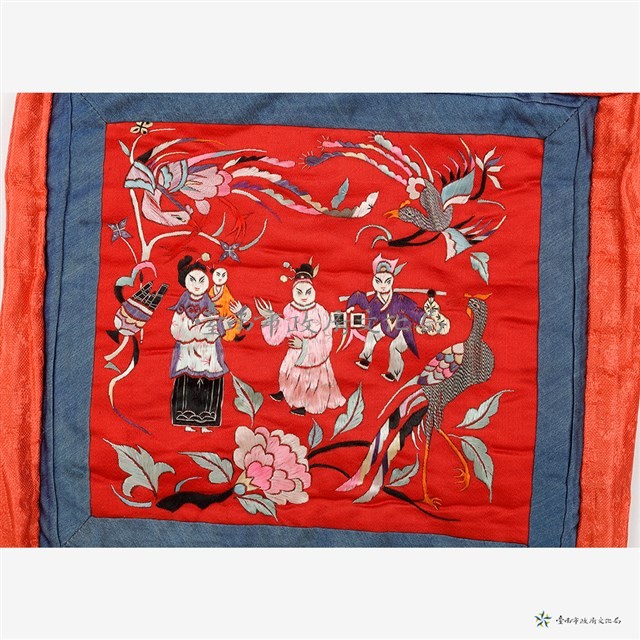 人物花鳥枕頭藏品圖，第7張