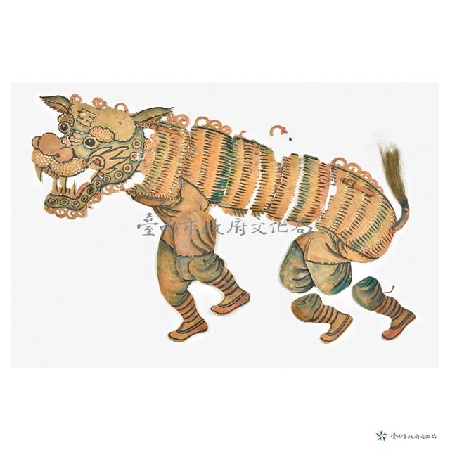 皮影戲偶-弄獅藏品圖，第2張