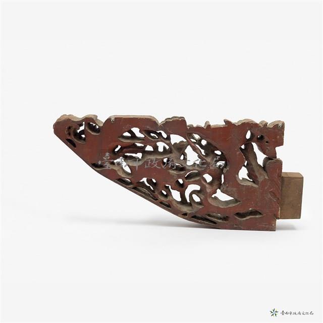 鏤雕木飾板一對藏品圖，第3張